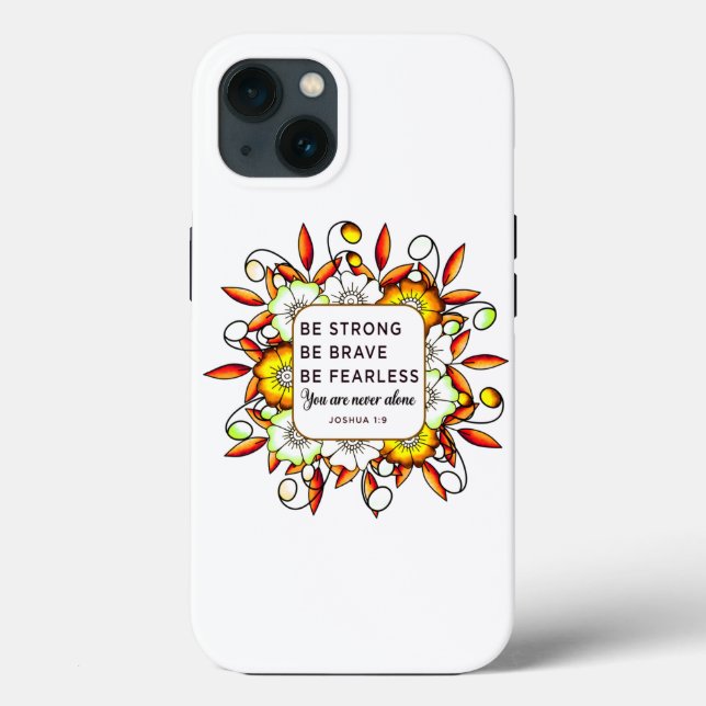 Seien Sie stark, ohne Angst - Bibelverse Case-Mate iPhone Hülle (Rückseite)
