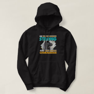 Seien Sie stark und mutig - Llama Hoodie