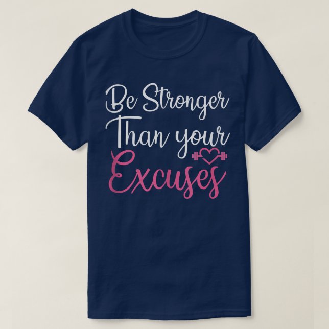 Seien Sie stärker als Ihr Ecuses Gym Fitness Worko T-Shirt (Design vorne)