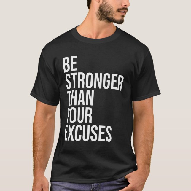 Seien Sie stärker als Ihre Ausreden Om Na 12 Step  T-Shirt (Vorderseite)