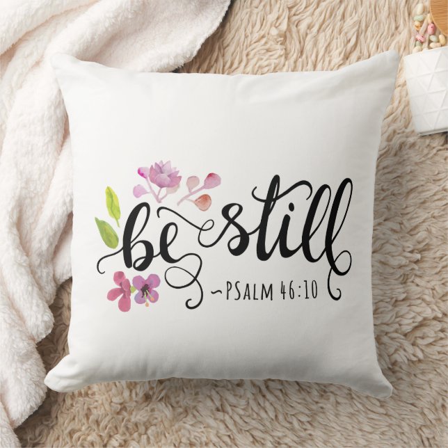 Seien Sie still - Psalm 46:10 Kissen (Decke)