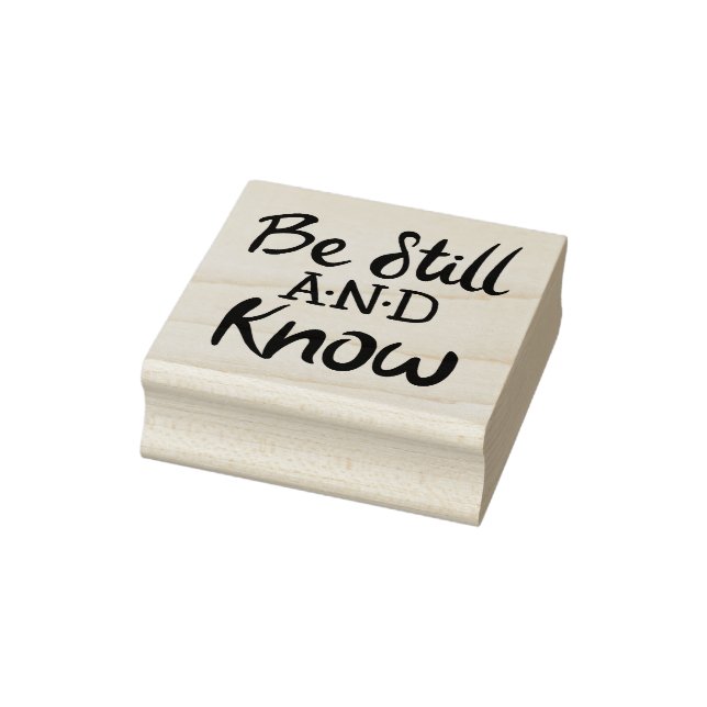 Seien Sie still und kennen Gospel Grafik Kunst Gummistempel (Stempel)