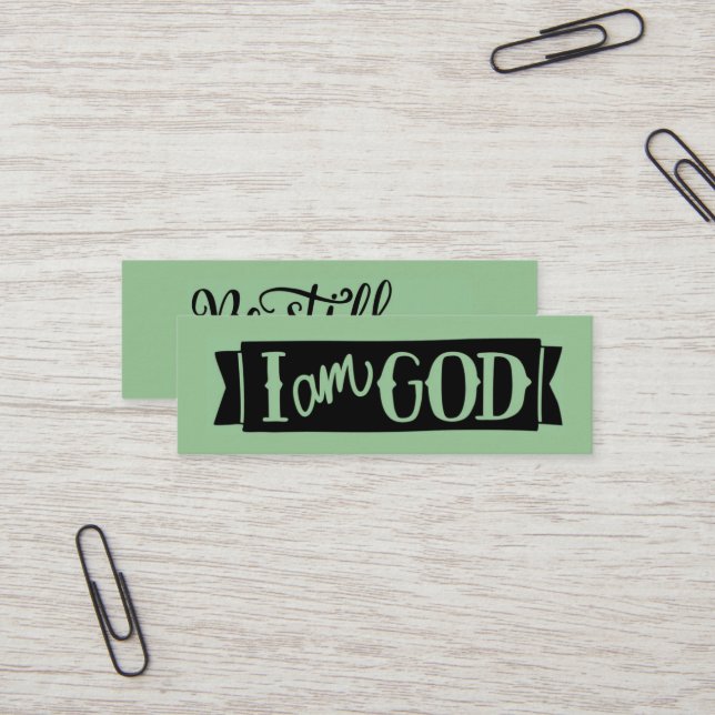 Seien Sie still und kennen Sie Mini-Scripting-Aufr Mini Visitenkarte (Vorderseite/Rückseite Beispiel)