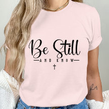 Seien Sie still und wissen - inspirierende Quote-F
