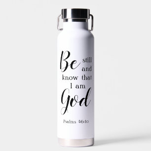 Seien Sie still und wissen Personalisiert Name F Trinkflasche