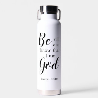 Seien Sie still und wissen | Personalisiert Name F Trinkflasche