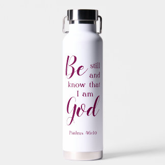 Seien Sie still und wissen | Personalisiert Name F Trinkflasche
