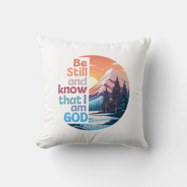 Seien Sie still und wissen Sie, dass ich Gott Bibl Kissen