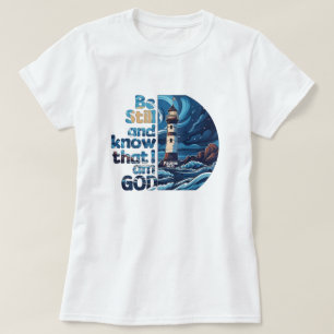 Seien Sie still und wissen Sie, dass ich Gott Bibl T-Shirt