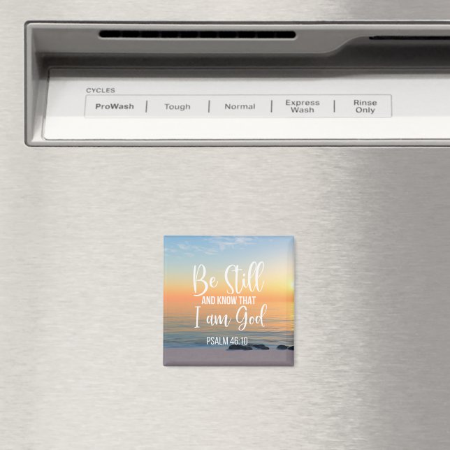 Seien Sie still und wissen Sie, dass ich Gott bin Magnet (In Situ (Geschirrspüler))