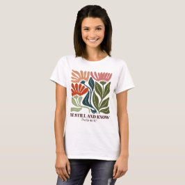 Seien Sie still und wissen Sie Inspiration Bible V T-Shirt