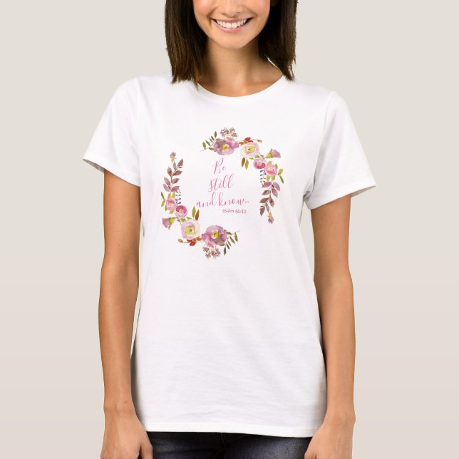 Seien Sie still und wissen T-Shirt (Vorderseite)