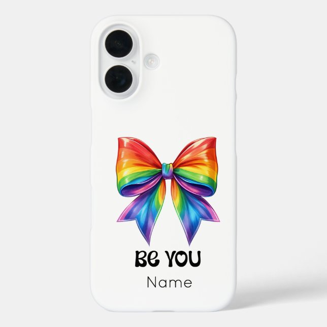 Seien Sie stolz - Individuelle Name & Coquette Rai iPhone 16 Hülle (Rückseite)