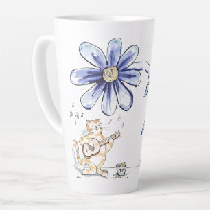 Seien Sie tapfer Cat Musician Milchtasse