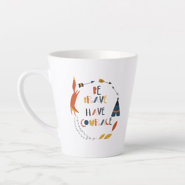 Seien Sie tapfer haben Mut Fox Milchtasse (Links)