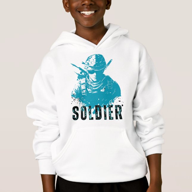 Seien Sie tapfer Hoodie (Vorderseite)