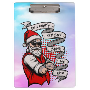 Seien Sie unheimlich Gerettet Santa The Trip-42316 Klemmbrett