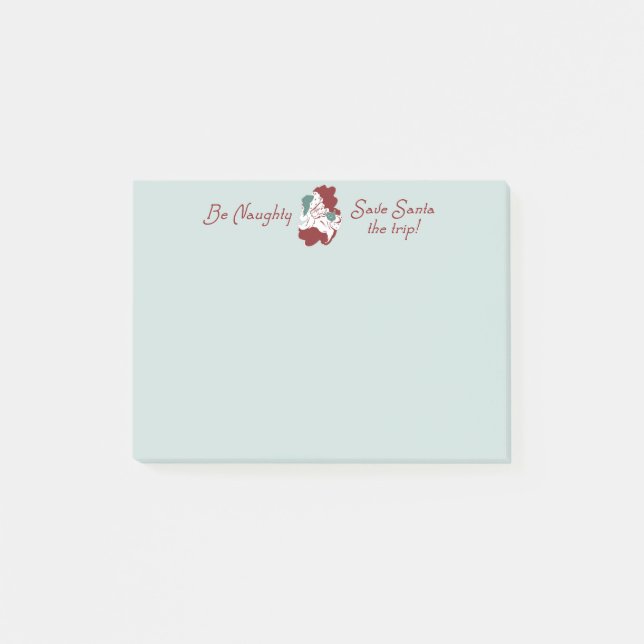 Seien Sie unheimlich Gerettet Santa The Trip Post-it Klebezettel (Vorderseite)