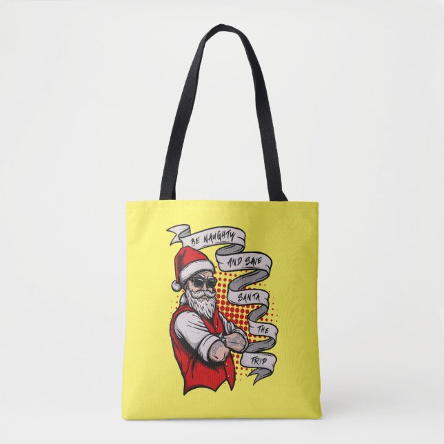 Seien Sie unheimlich Gerettet Santa The Trip Tasche (Vorderseite)