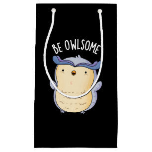 Seien Sie unheimlich lustige Owl Puppe Dark BG Kleine Geschenktüte