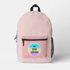 "Seien Sie unicorner", rosa Rucksack mit Pulver