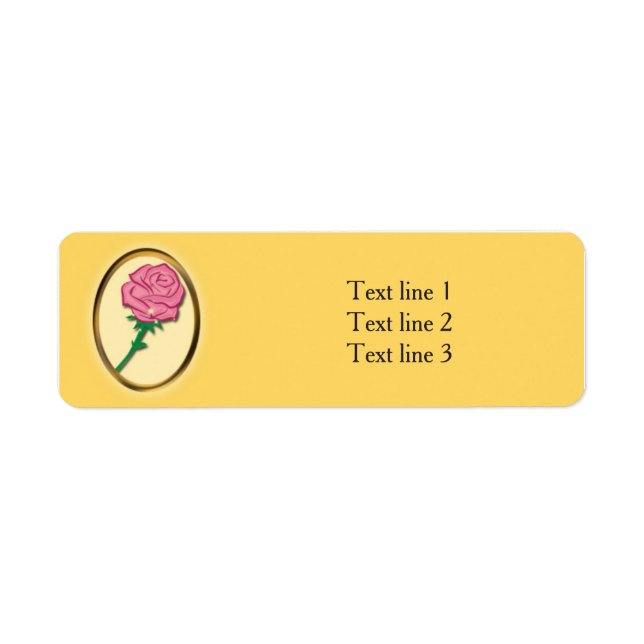 Seien Sie unser Gast Pink Rose Yellow Elegantes Pa (Vorne)