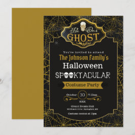 Seien Sie unser Geist Black & Gold Kostüme Party E Karte