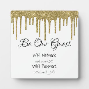 Seien Sie unser WIFI-Informationskennwort Wedding Fotoplatte