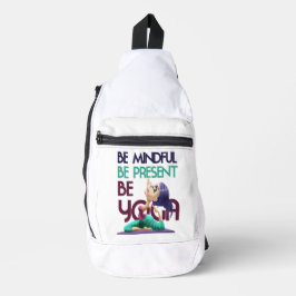 Seien Sie vorsichtig dabei, Yoga zu sein Crossbody Bag