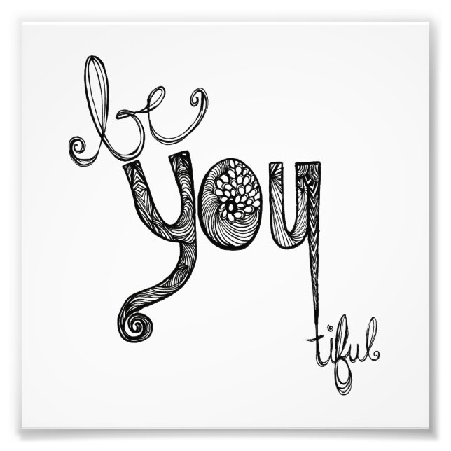 Seien Sie vorsichtig Fotodruck (Vorne)