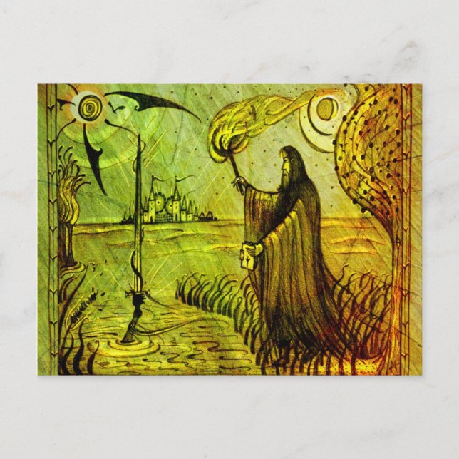 Seien Sie vorsichtig mit der Natur-Karte Postkarte (Vorderseite)