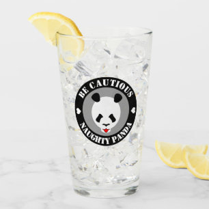 Seien Sie vorsichtig, Naught Panda Glas