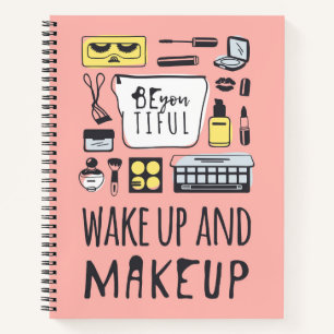 Seien Sie vorsichtig   Weck und Make-up Notizbuch