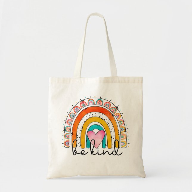 Seien Sie wie Rainbow Toag Tragetasche (Vorne)