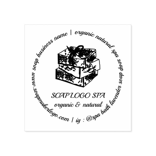 Seife Bio Wellness-Center Bath Natural Gummistempel (Prägung)