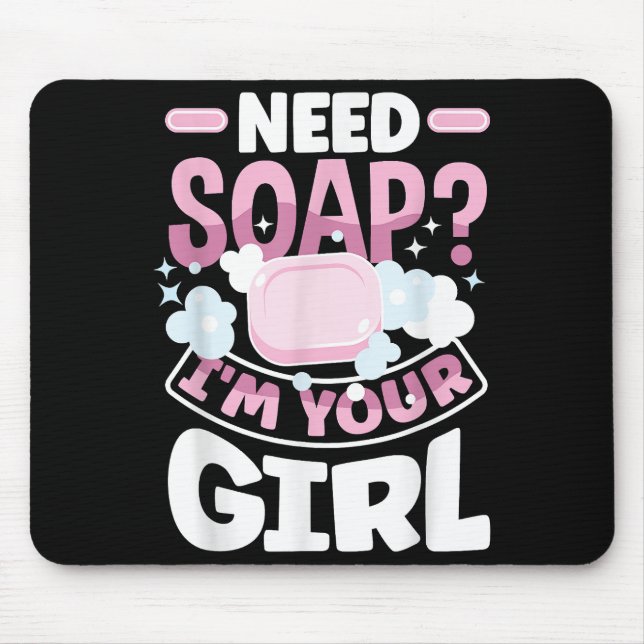 Seife machen Seife Maker Funny Mousepad (Vorne)