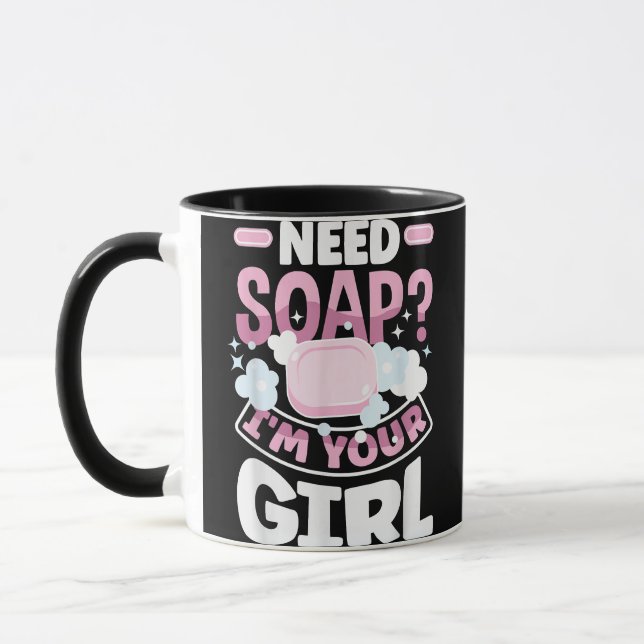 Seife machen Seife Maker Funny Tasse (Links)