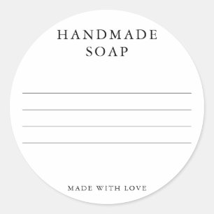 Seifen-Aufkleber Runder Aufkleber