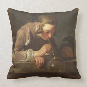 Seifen-Blasen, C. 1733 - 34 (Öl auf Leinwand) Kissen
