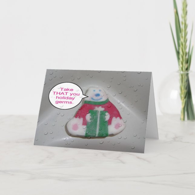 Seifen-Feiertags-Karte Feiertagskarte (Vorderseite)