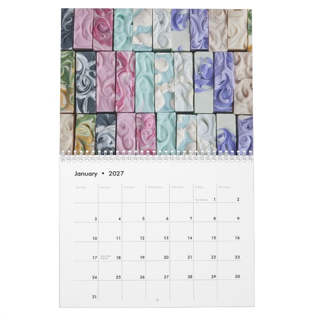 Seifen-Kunst-Kalender Kalender (Jan 2027)