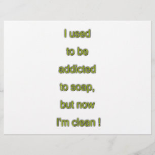 Seifen lustiger Text Flyer