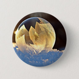 Seifenblase auf Schnee Button