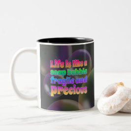 Seifenblase | fragil und wertvoll zweifarbige tasse