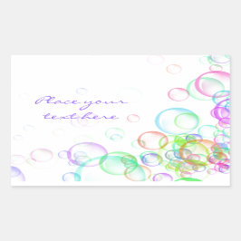 Seifenblasen Rechteckiger Aufkleber