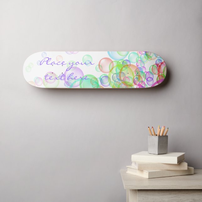 Seifenblasen Skateboard (Wandkunst (Horz))