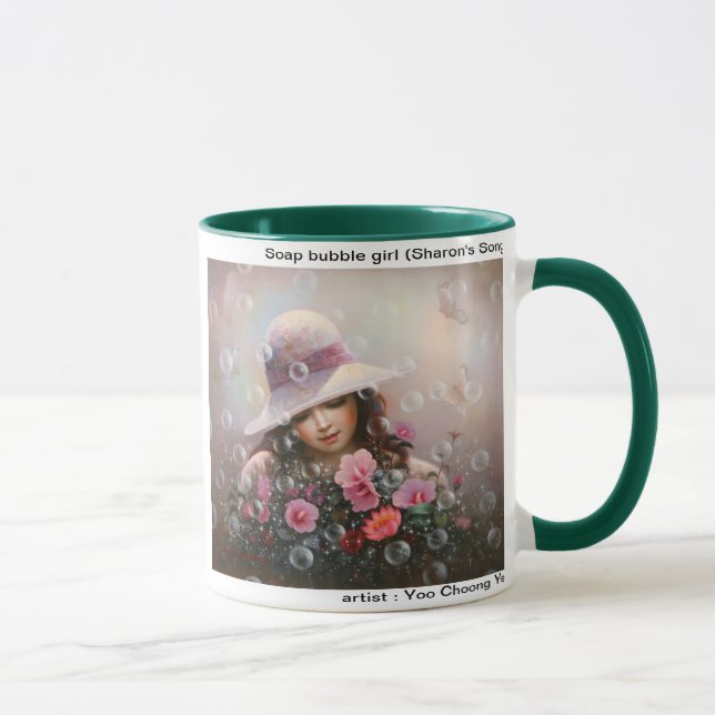 Seifenblasenmädchen - Sharons Lied-Tasse Tasse (Rechts)