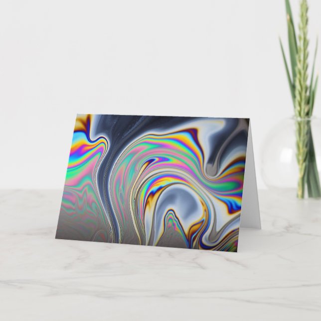 SeifenblasenmakroFoto Karte (Vorderseite)