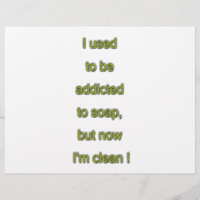 Seifenkomischer Text Flyer (Vorne)