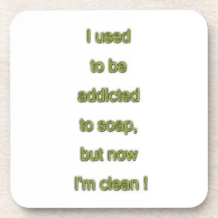 Seifenkomischer Text Getränkeuntersetzer